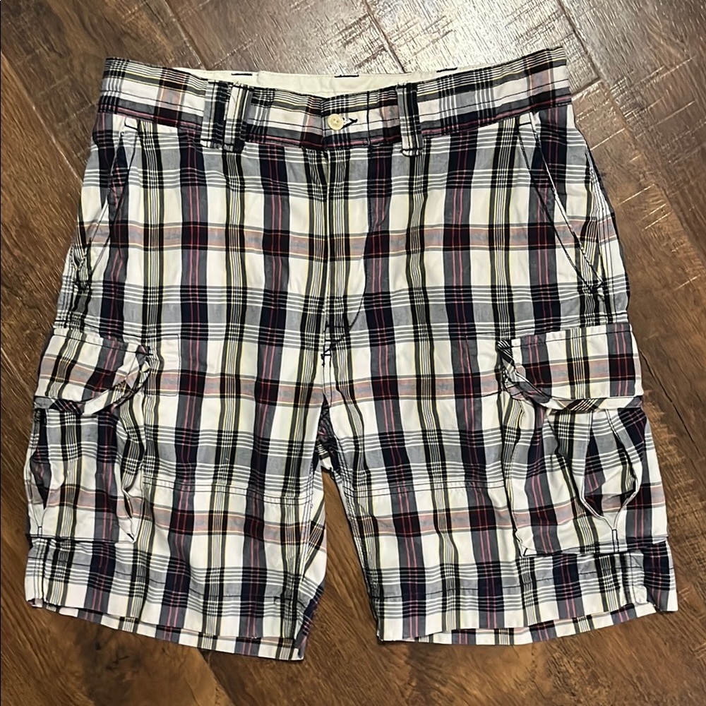 Vintage Polo by Ralph Lauren Red and Black Cargo Shorts